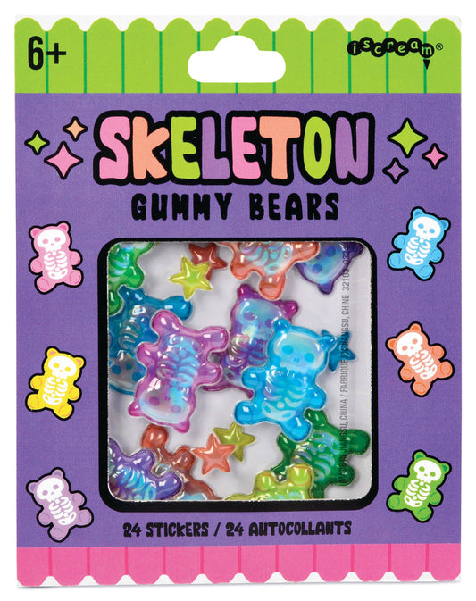 Skeleton Gummy Bears Stickers