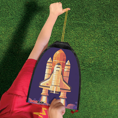 Rubberband Rocket Kite