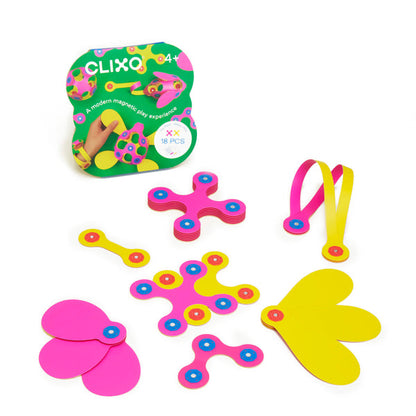 Clixo Itsy Pack Pink/Yellow 18pc