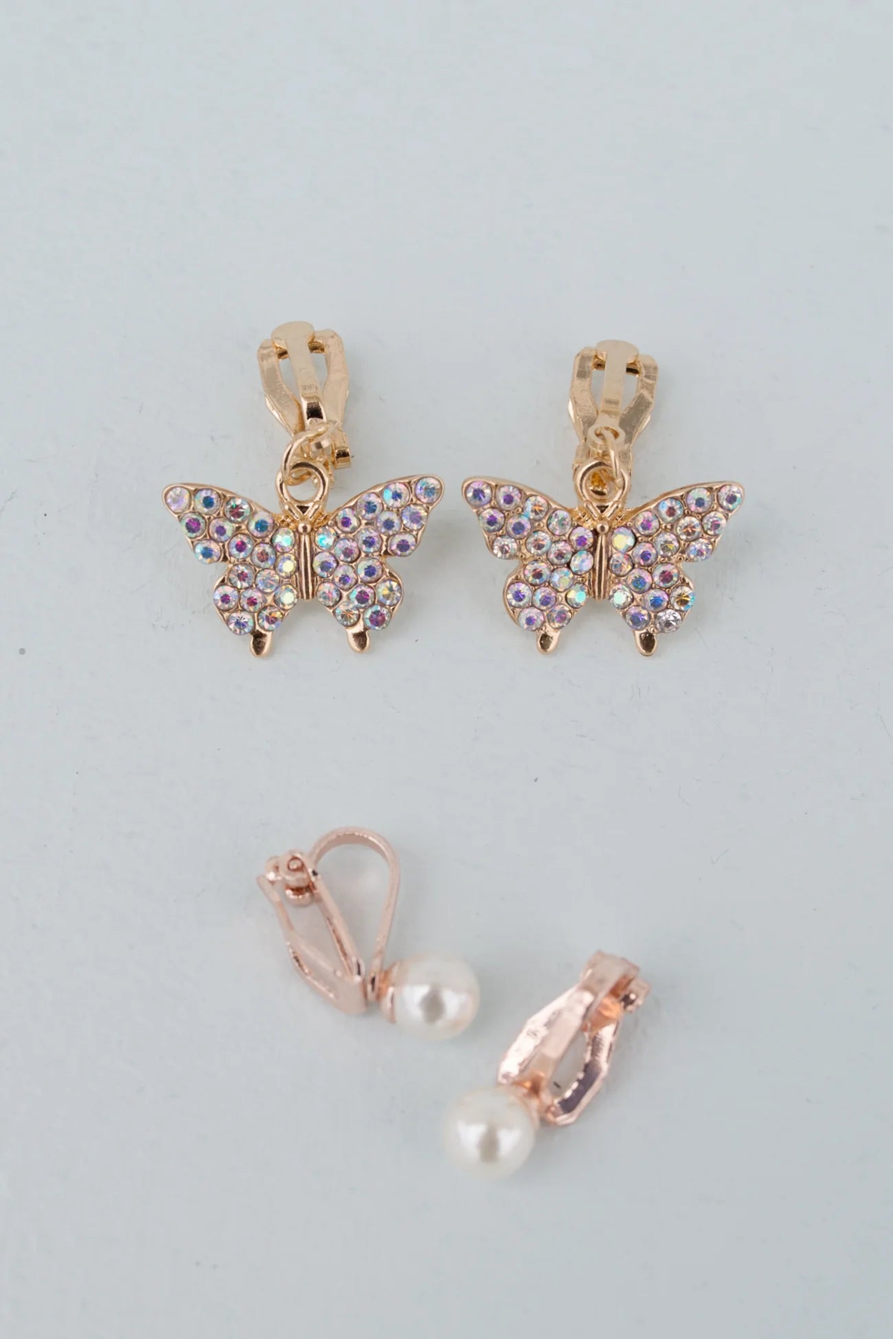 Boutique Butterfly Clip On Earrings 2 Sets