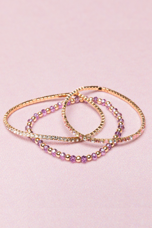 Boutique Enchanted Elegance Bracelets 3pcs