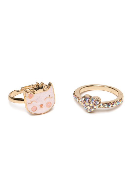 Boutique Kitty Love Ring Set 2pcs
