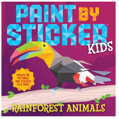 Paint by Sticker Kids Rainforest Animals