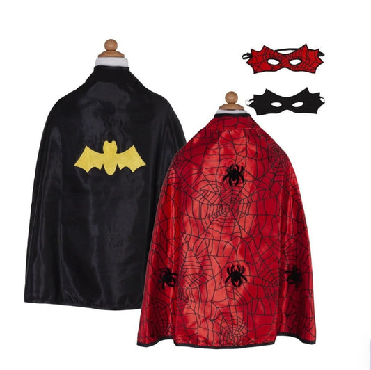 Reversible Spider/Bat Toddler Cape Size 2-3T