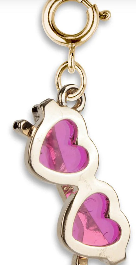 Gold Heart Sunglasses Charm