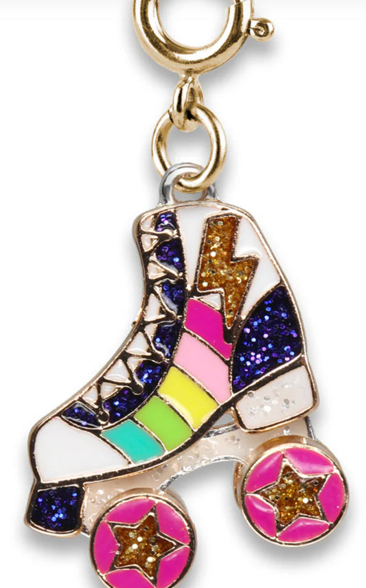 Gold Rainbow Rollerskate Charm