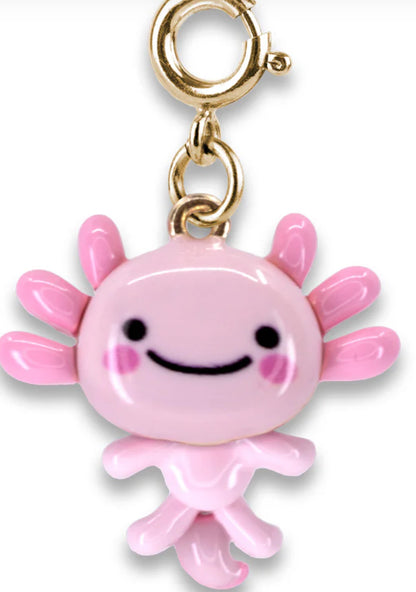 Gold Swivel Axolotl Charm
