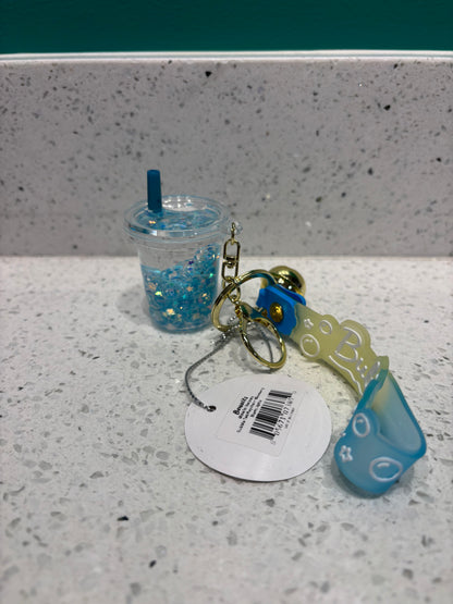 Glow In The Dark Bubble Tea Keychain