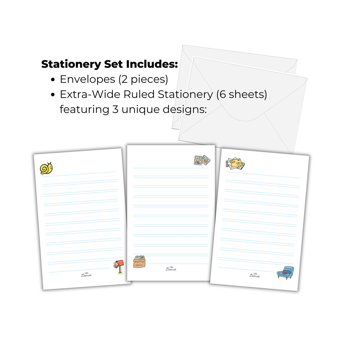 Little Dearist Introduction to Letter Writing with Stationary Set