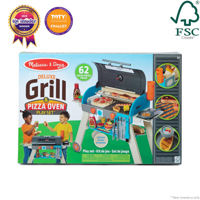 Deluxe Grill and Pizza Oven Playset