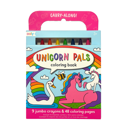 Carry-Along Coloring Book Set Unicorn Pals