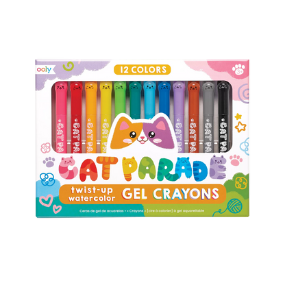 Cat Parade Twist-Up Watercolor Gel Crayons