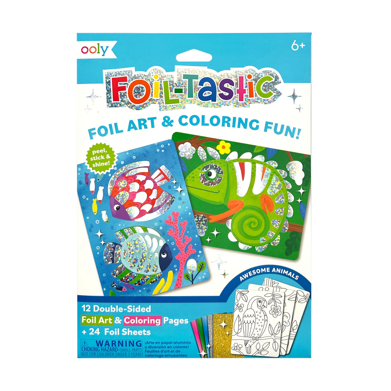 Foil-tastic Foil Art & Coloring Fun Awesome Animals