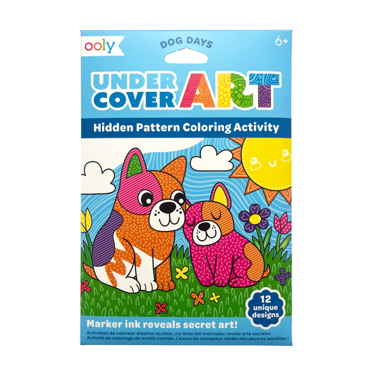 Undercover Art Hidden Pattern Coloring Activity Dog Days