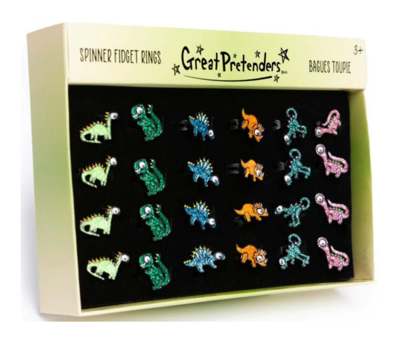 Dinosaur Spinner Fidget Rings Assorted