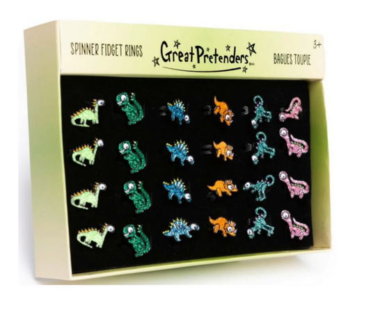 Dinosaur Spinner Fidget Rings Assorted