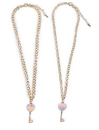 Boutique Chic Key to My Heart Necklace Assorted