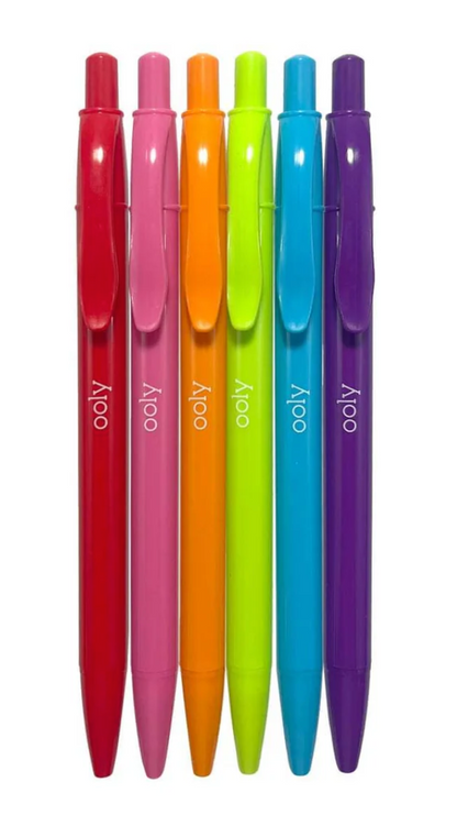 Bright Writers Colored Ink Rectractable Ballpoint Pens