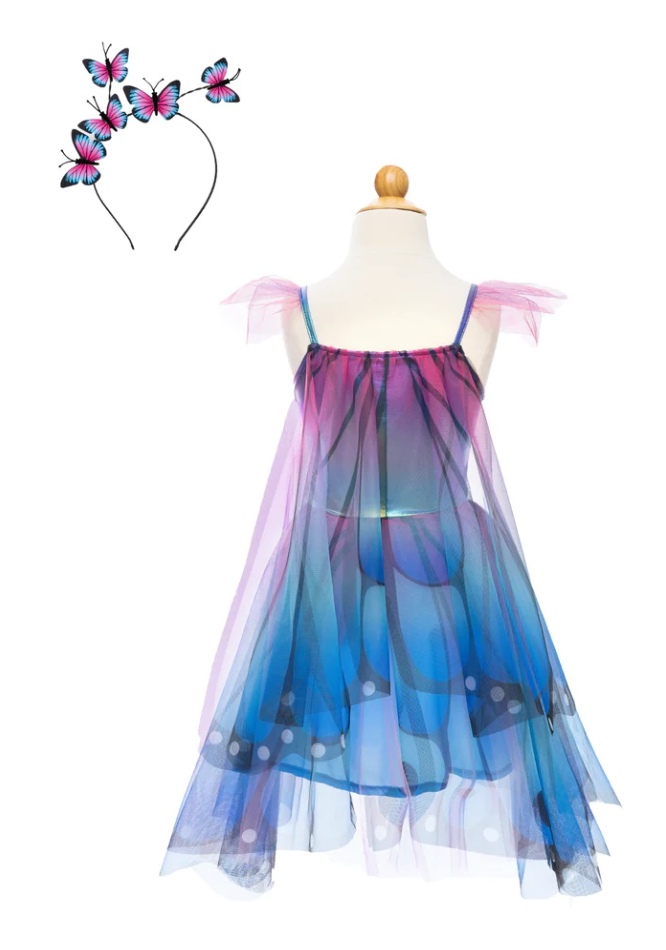 Butterfly Twirl Dress/Wings/HB Blue/Purple