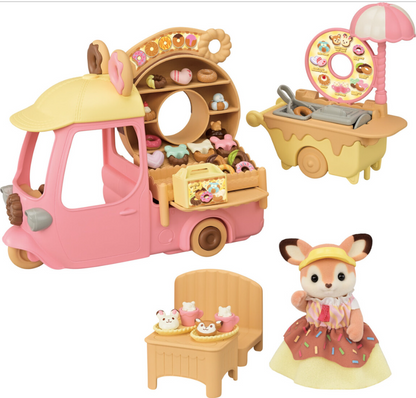 Calico Critters Dip Dip Donuts Wagon