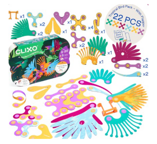 Clixo Tropical Birds 22pc Set