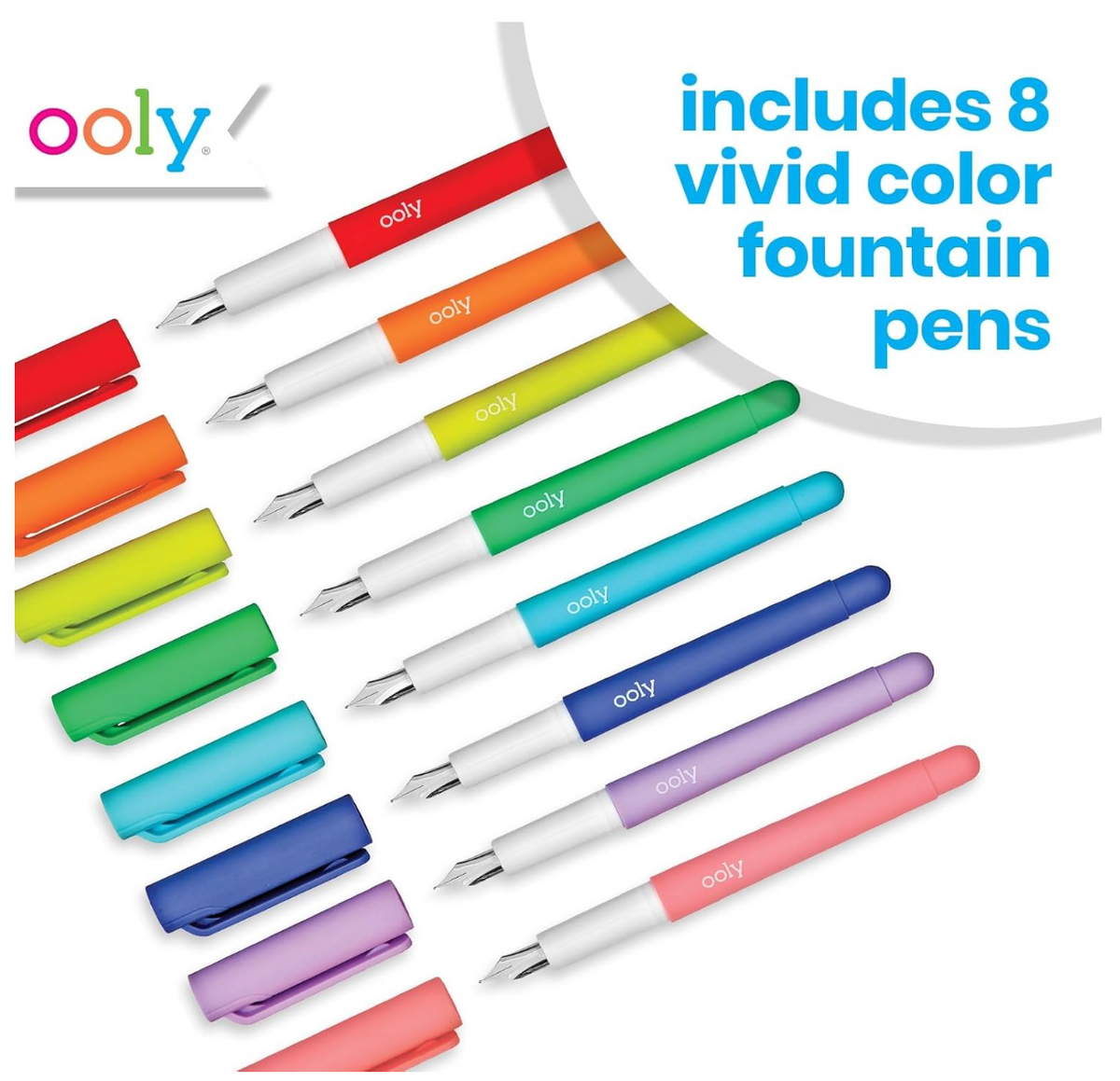 Color Pen Writing Color Write Fountain Pens – Goodies & Giggles