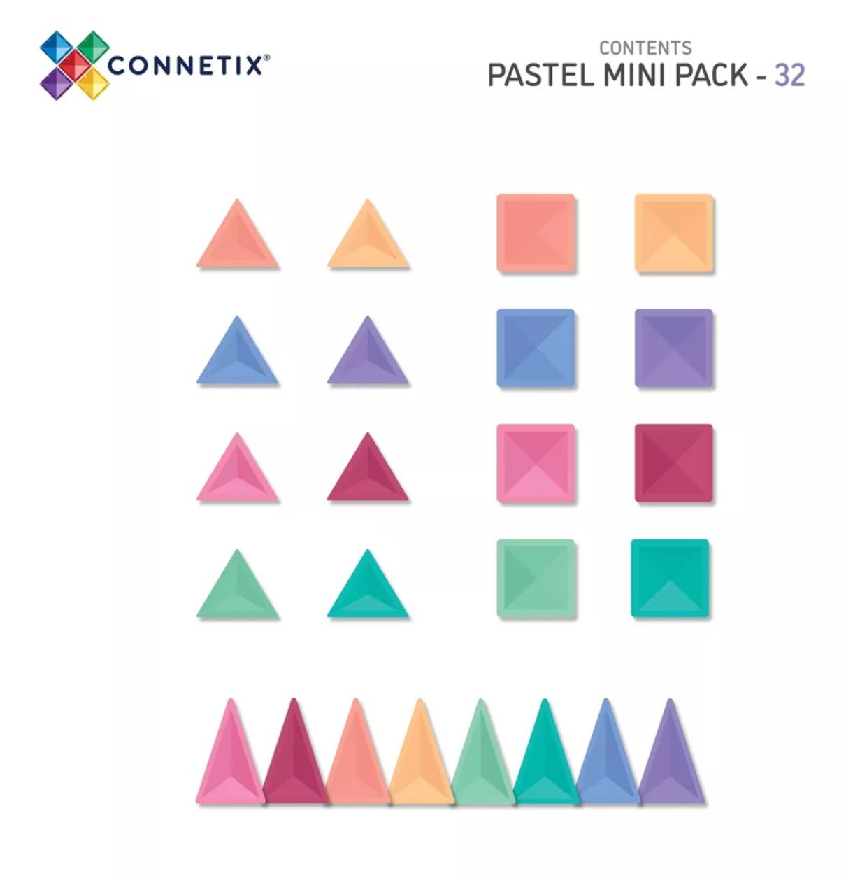 CONNETIX Pastel Mini Pack 32 Pieces