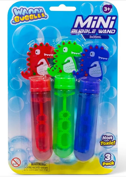 Dinosaur Mini Bubble Wands