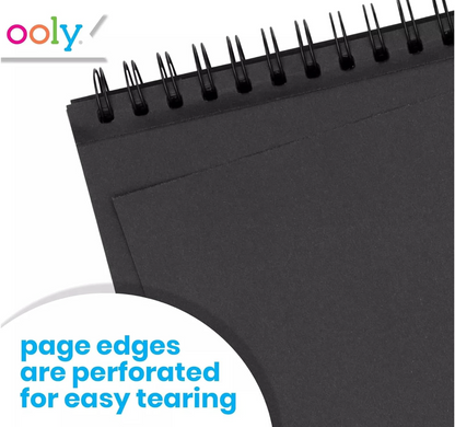 DIY Cover Black Paper Sketchbook 5x7.5