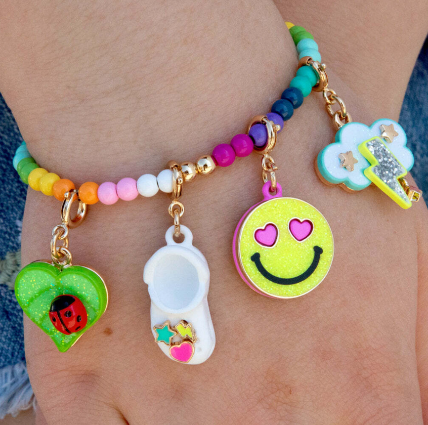 Gold Rubber Clog Charm