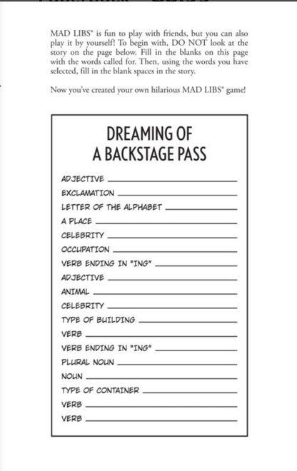 For the Fans: Taylor Swift Mad Libs