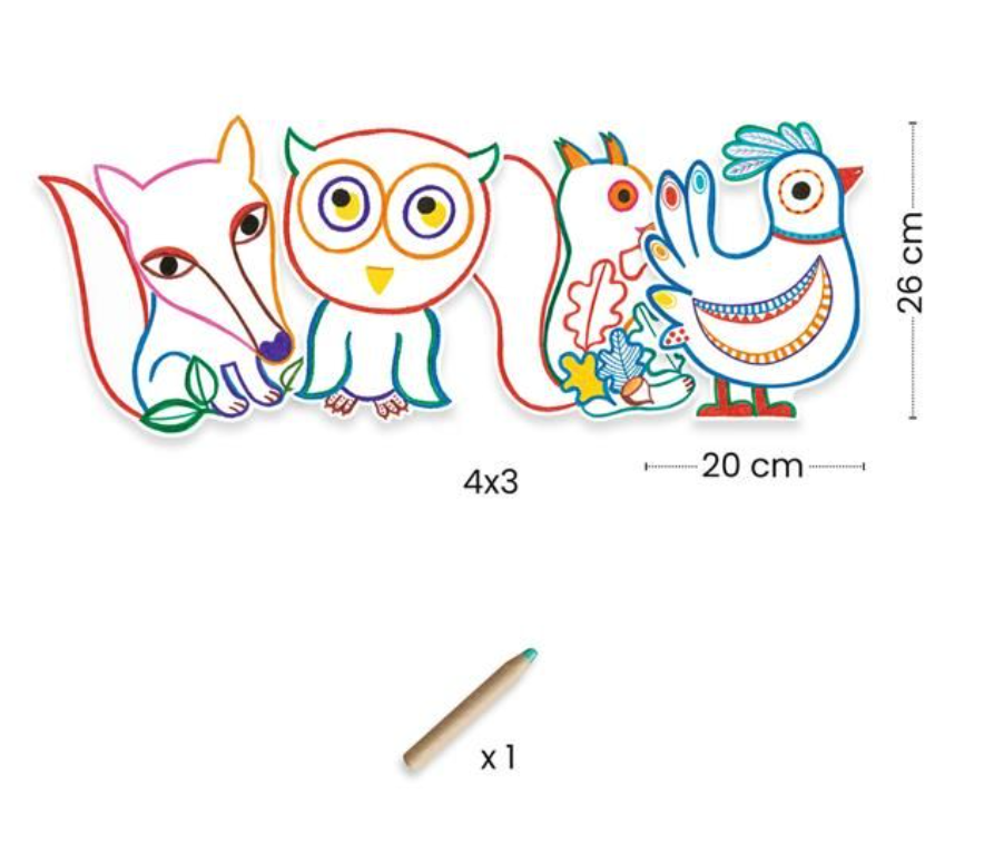 Forest Friends Coloring