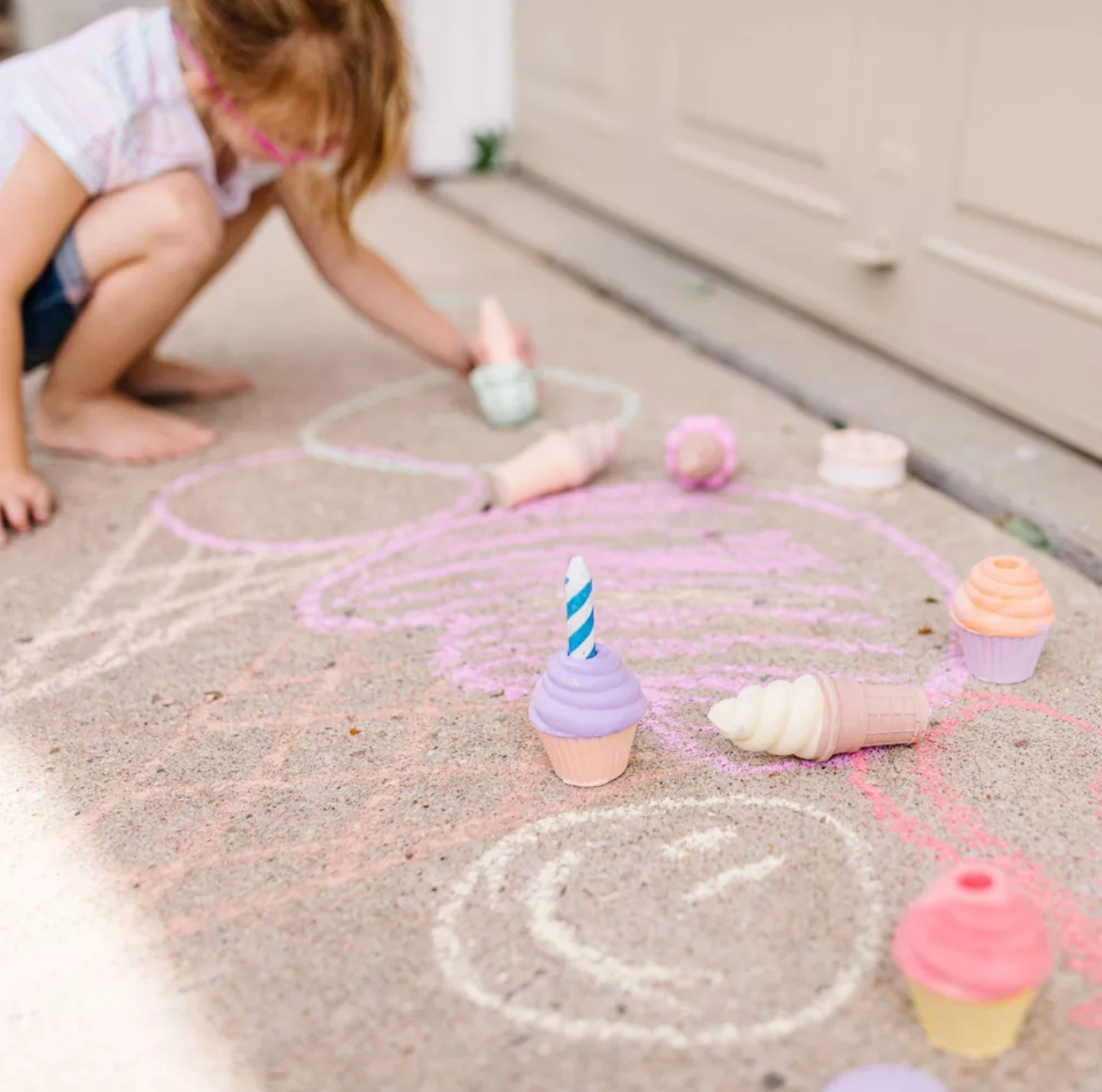 Ice Cream & Cake Chalk Set