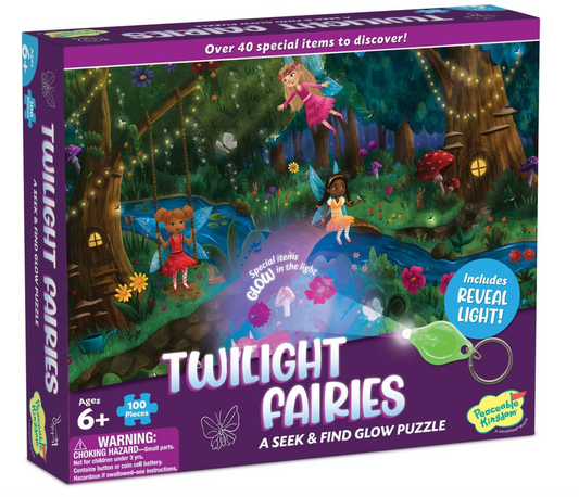 Seek and Find Glow Puzzle - Twilight Fairies