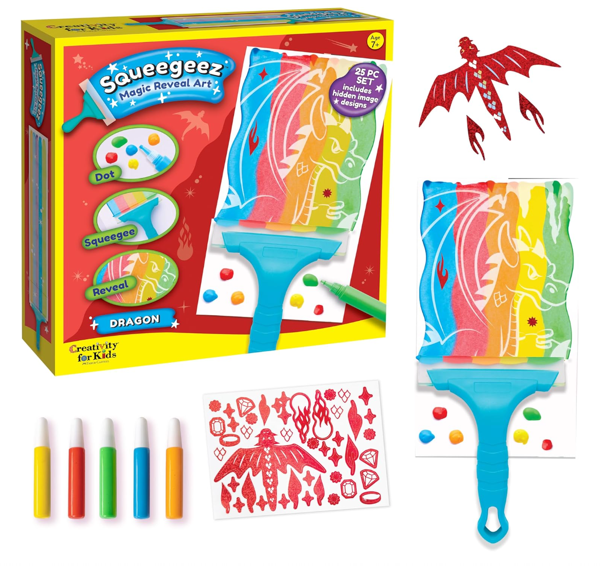 Magic Reveal Squeegee Art - Dragon