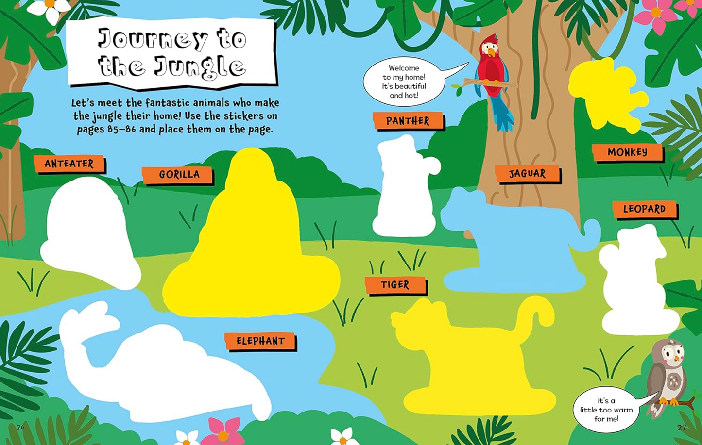Boredom Busters: Animals Sticker Activity