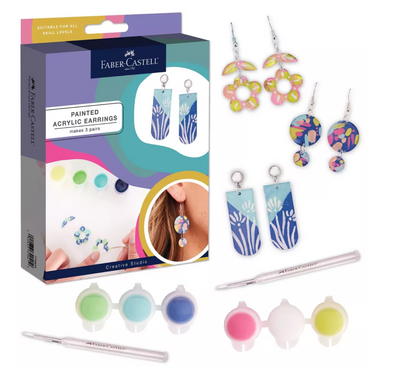 Acrylic Floral Earrings
