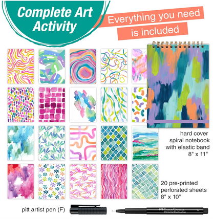 Reverse Coloring and Doodling Book - Brights Edition