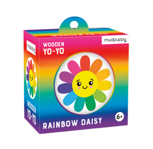 Rainbow Daisy Wooden Yo-Yo