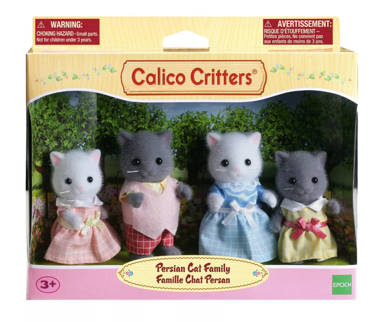 Calico Critters Persian Cat Family