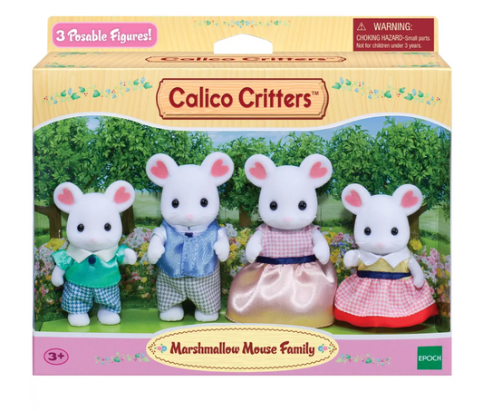 Calico Critters Marshmallow Mouse Family