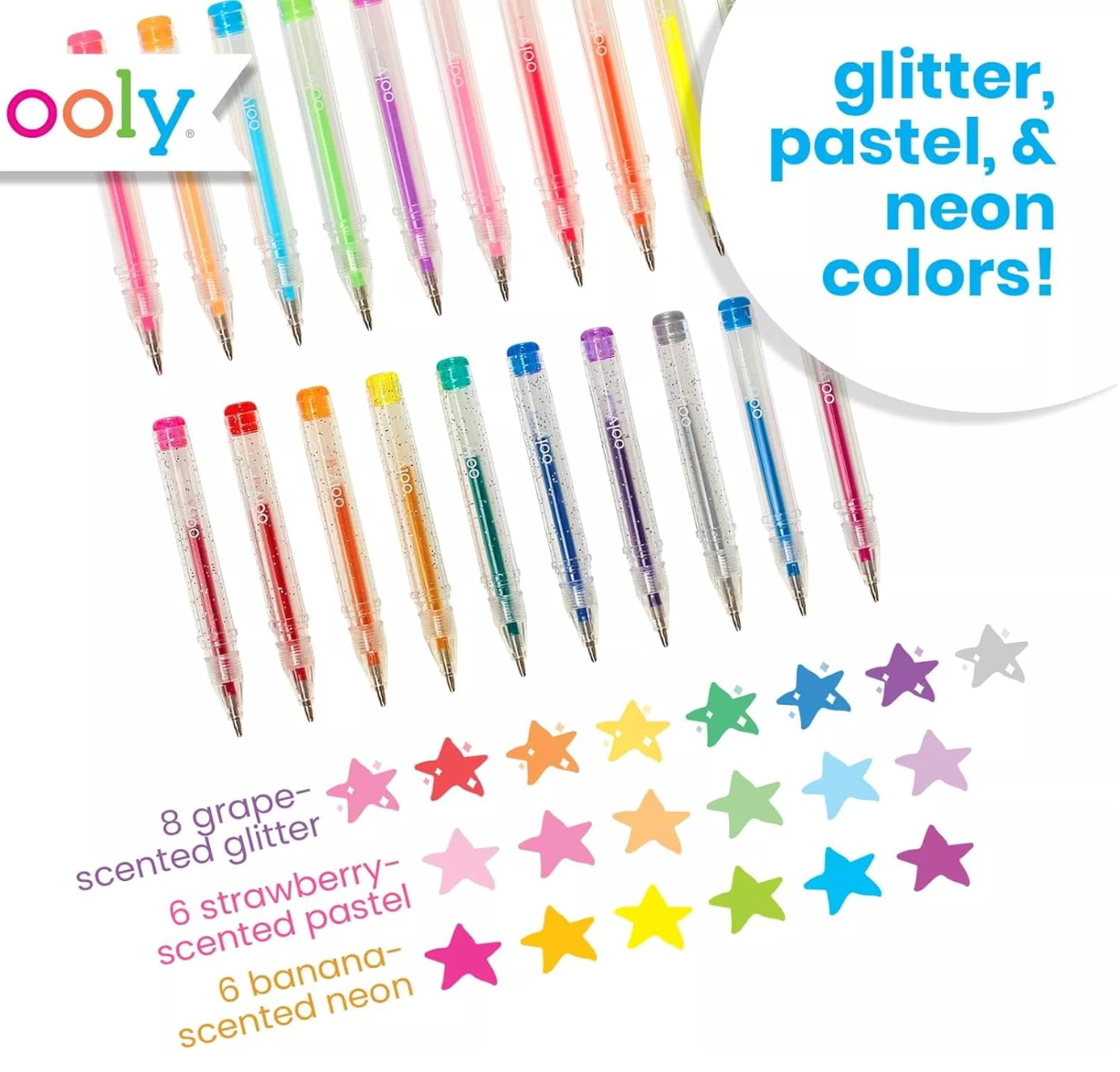 Mini Doodlers Fruity Scented Gel Pens
