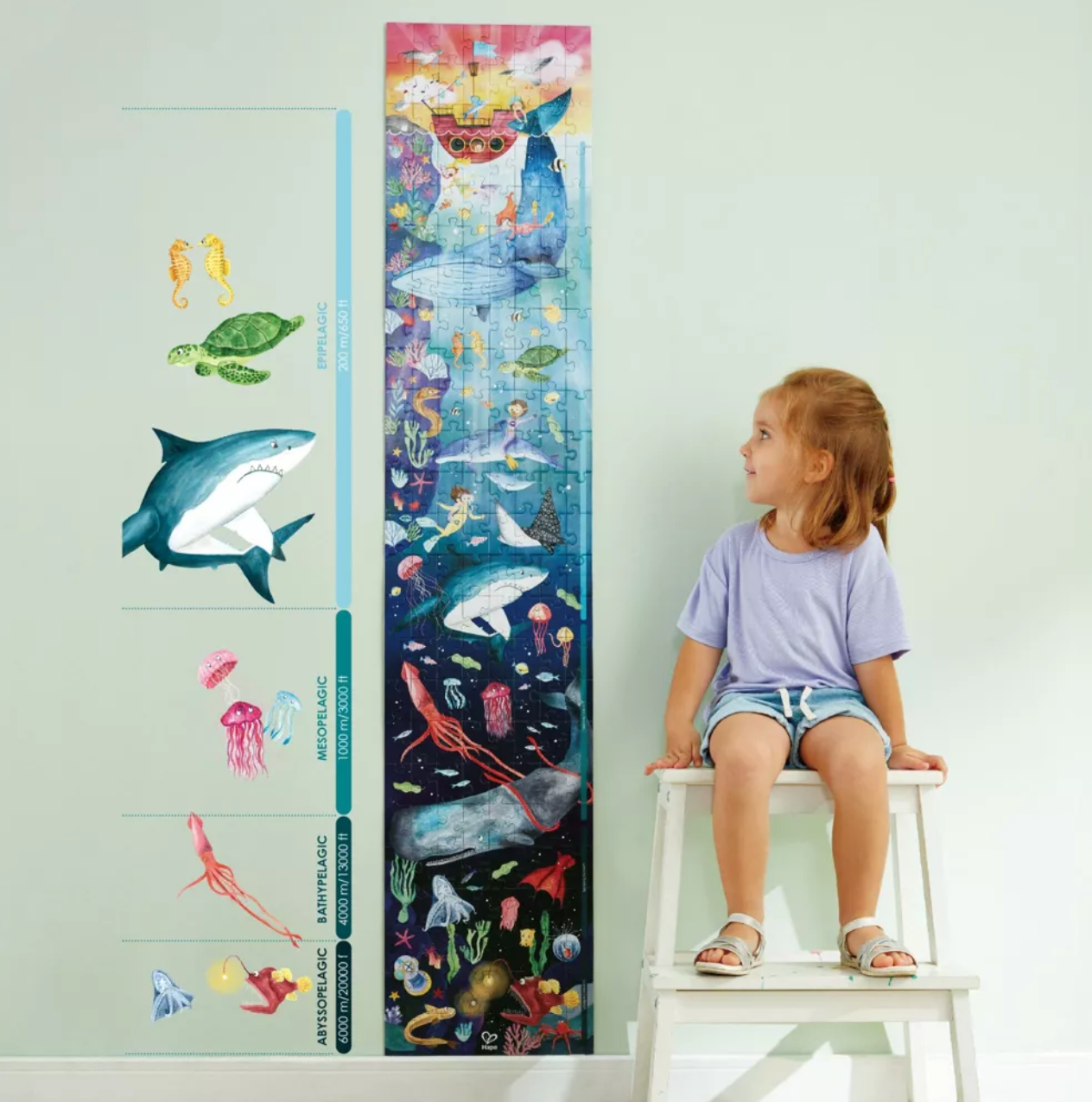 Ocean Life Puzzle Glow in the Dark 200pc