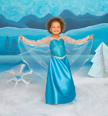 Ice Queen Dress with Cape