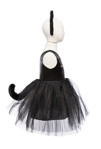 Black Cat Dress & Headpiece Size 5-6