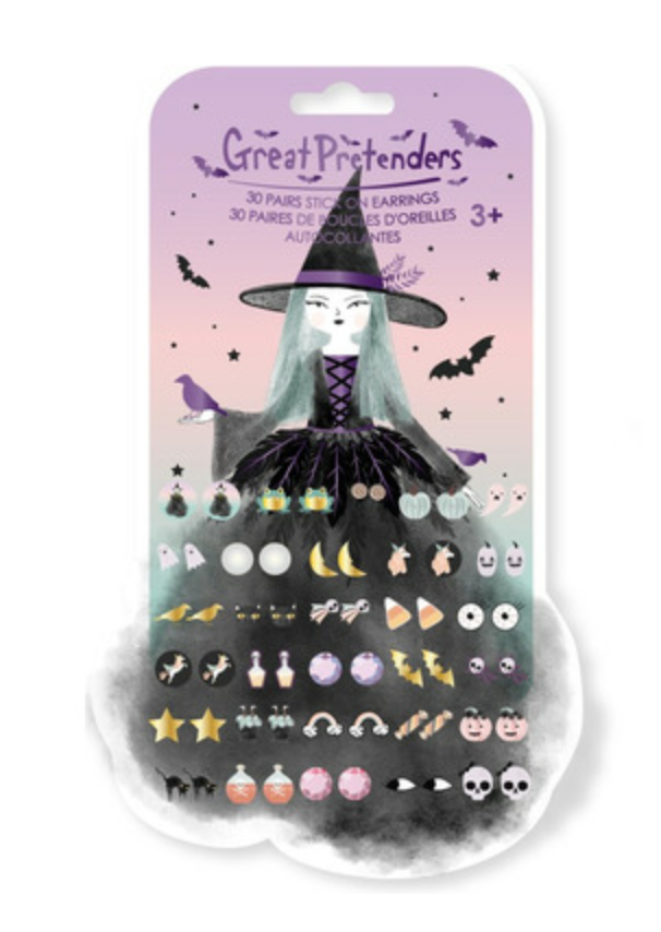 Natasha The Raven Witch Sticker Earrings