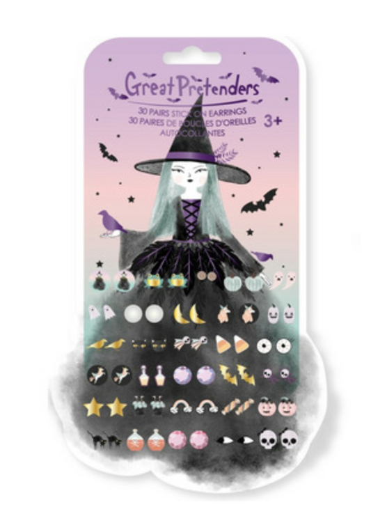 Natasha The Raven Witch Sticker Earrings
