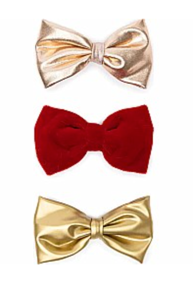Sparkle Velvet Bow Clip Assortment