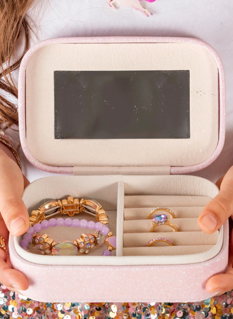 Pretty Precious Unicorn Jewelry Box Pink