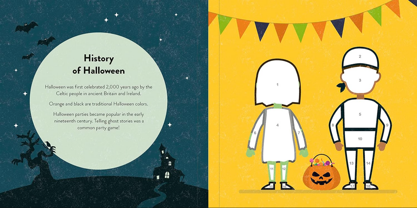 Color with Stickers - Halloween